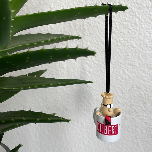 Dilbert Cup O’Caffeine 2005 Coffee Mug Christmas Tree Ornament Collectible - Picture 2 of 13